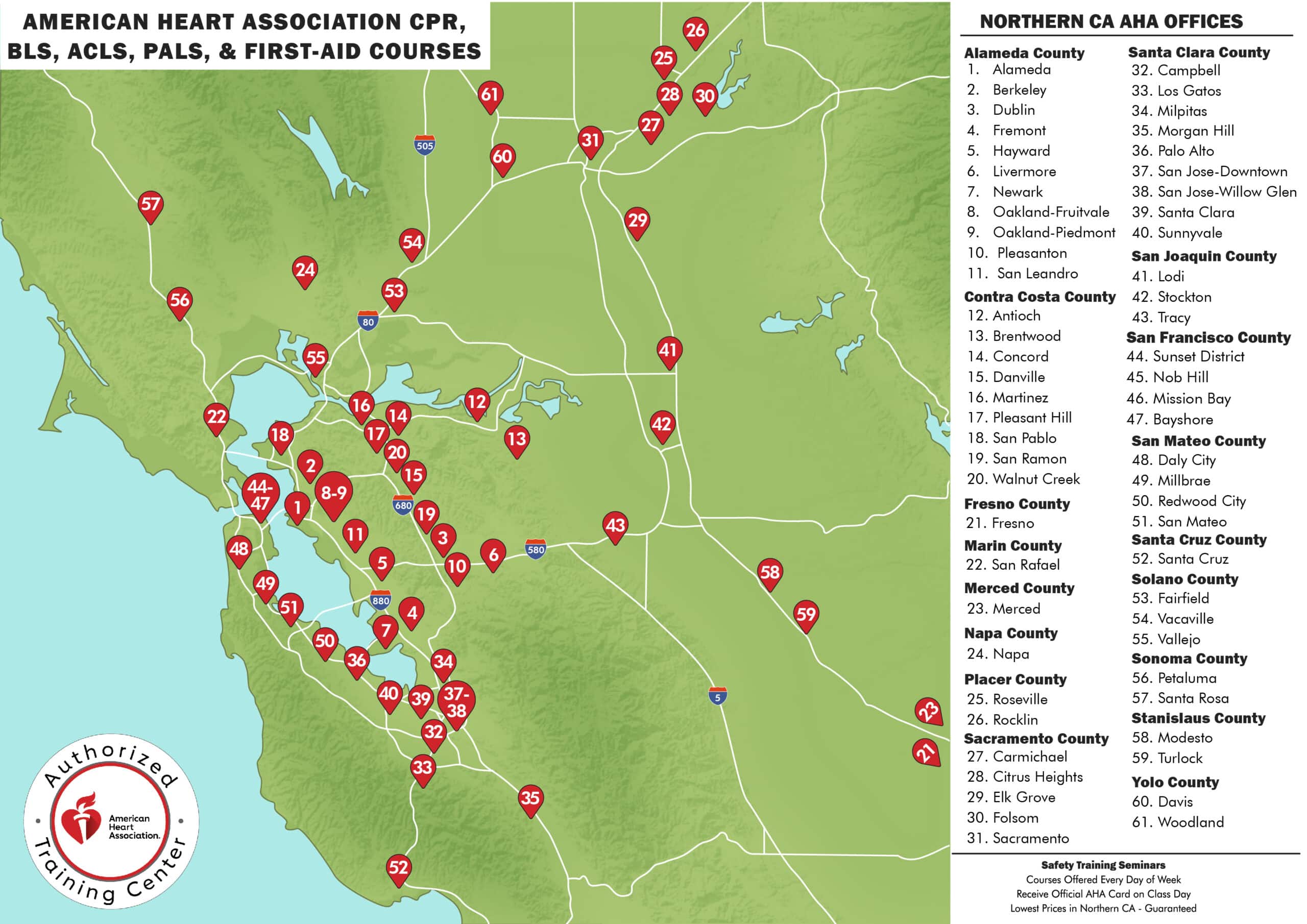 bay area directory map