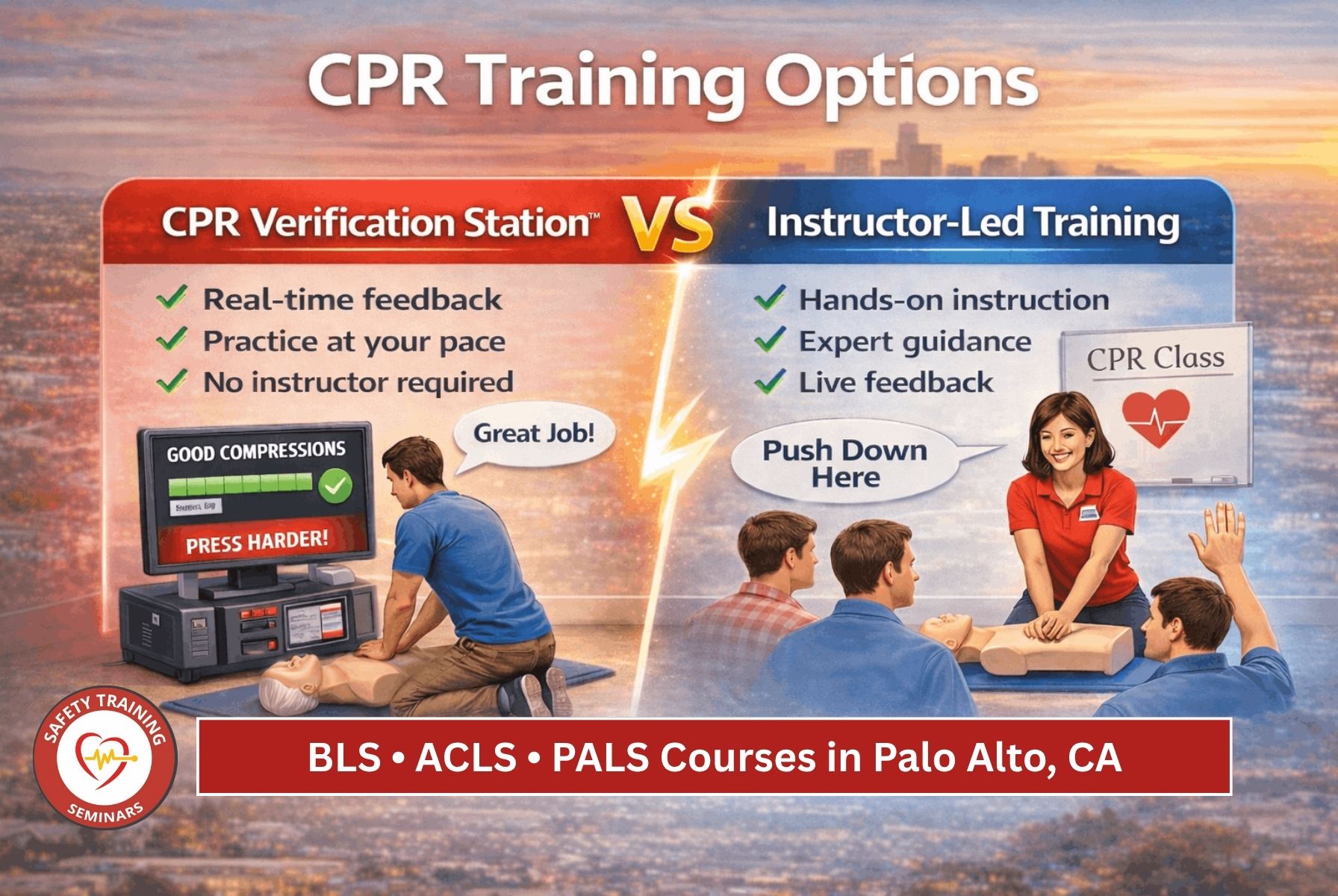 BLS • ACLS • PALS Courses in Palo Alto, California