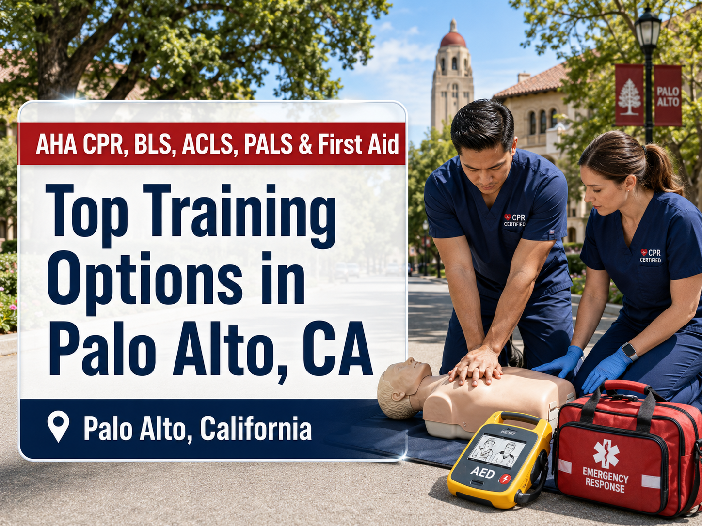 Top 5 Places To Find American Heart Association BLS, ACLS, PALS, CPR, and First-aid Certification Courses in Palo Alto, CA
